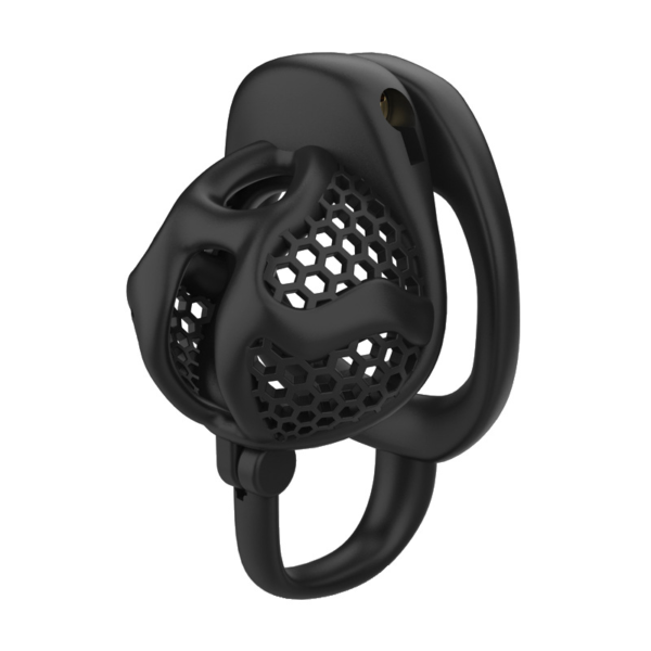 Lightweight Resin Chastity Cage Set – Black / Pink — product image 9