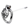 Versatile Flat Chastity Cage with Removable Spikes and Silicone / Metal Catheter — product image 20