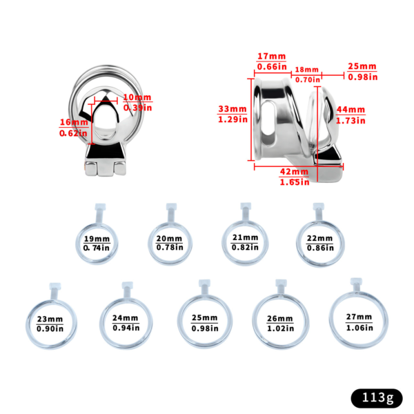 Flat Glans Chastity Lock — image 6 Flat Glans Chastity Lock — product image 6
