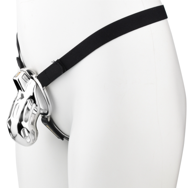 Breathable Metal Chastity Cage with Strap and Anal Plug — image 5 Breathable Metal Chastity Cage with Strap and Anal Plug — product image 5