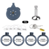 Lightweight Chastity Cage with Removable Inverted Plug and 4 Base Rings — product image 6