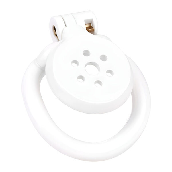 NEW Resin Flat Chastity Cage Set – White — product image 11