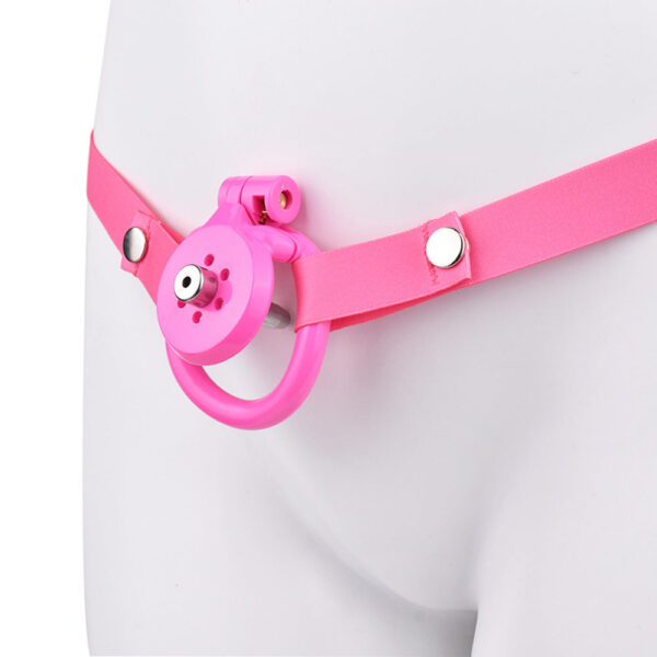 NEW Resin Flat Chastity Cage Set – Pink — product image 18