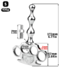 Stainless Steel Detachable Five-Finger Butt Plug – Unisex Prostate & G-Spot Stimulator — image 3 Stainless Steel Detachable Five-Finger Butt Plug – Unisex Prostate & G-Spot Stimulator — product image 3