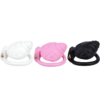 ABS Small Shell Chastity Cage Set with 4 Rings – Pink / Black / White — product image 3