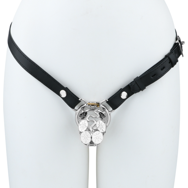 Stainless Steel Snake Guard Locking Chastity Cage (Short / Long) — product image 8