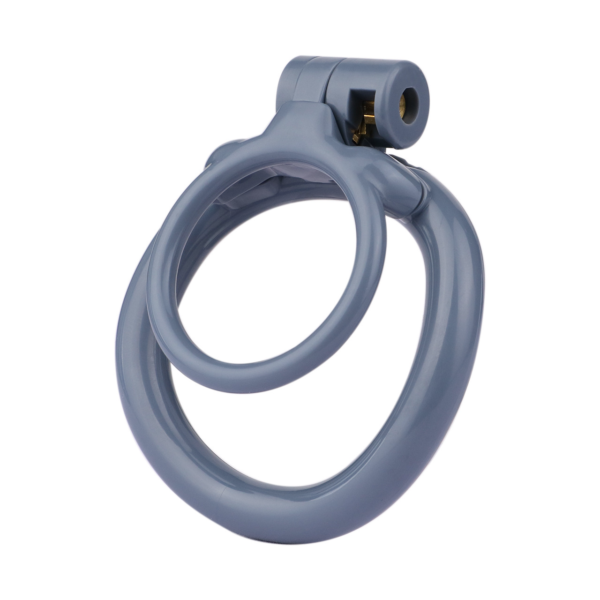 Lockable Resin Cock Ring Chastity Cage – Blue / Black / Pink / White — product image 16