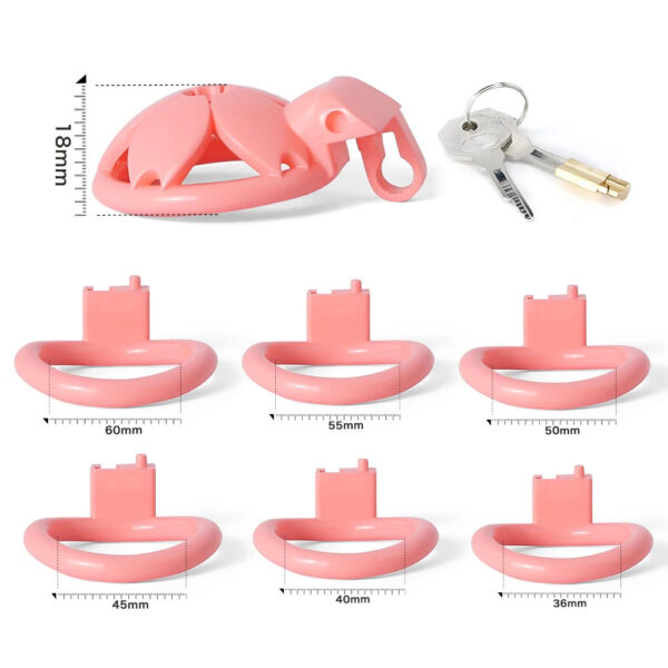 Small 3D Printed Sakura Chastity Cage — product image 12