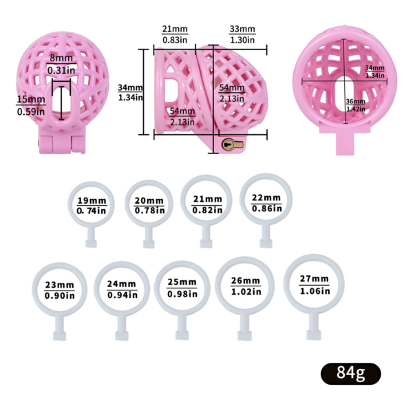 Lightweight Nest Glans Chastity Lock — image 2 Lightweight Nest Glans Chastity Lock — product image 2