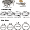Flat Metal Chastity Cages with Removable Spikes — product image 4