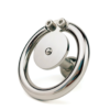 Flat Disc Inverted Chastity Cage with Steel Ball and Urethral Plug — product image 8