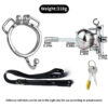 Butterfly Inverted Chastity Cage with PU Belt and Silicone Catheter — product image 21