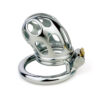Short chastity cage in Stainless Steel with holes — product image 5