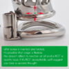 Metal Small Penis Chastity Cage with PU Strap — product image 8