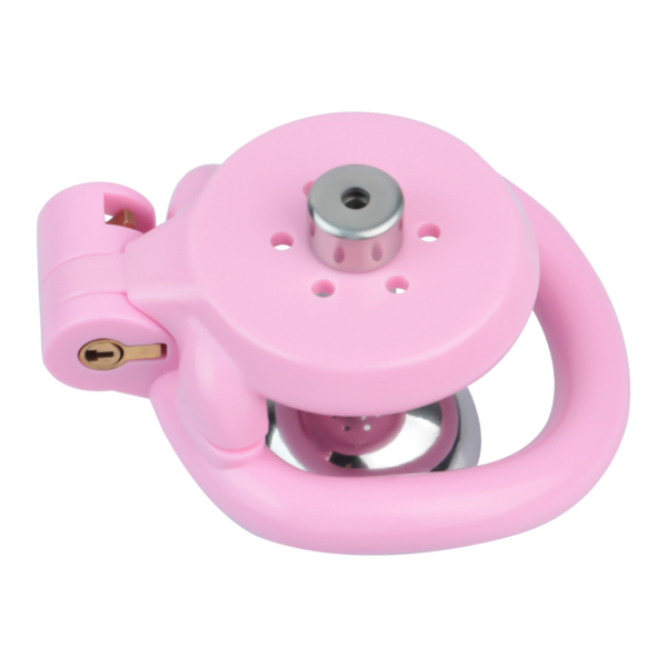 Lightweight Chastity Cage with Removable Inverted Plug and 4 Base Rings — product image 17