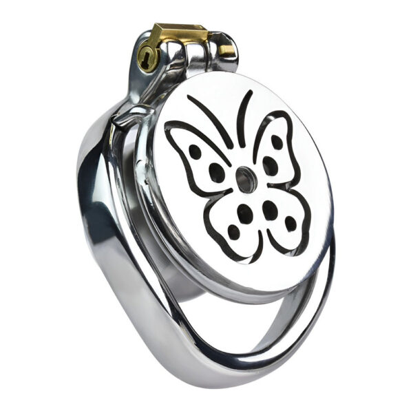 NEW Butterfly Inverted Chastity Cage with Removable Soft Catheter — product image 14