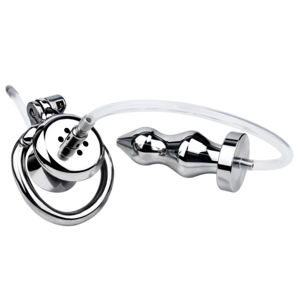 Urethral Inverted Chastity Cage with Detachable Beaded Anal Plug — product image 20