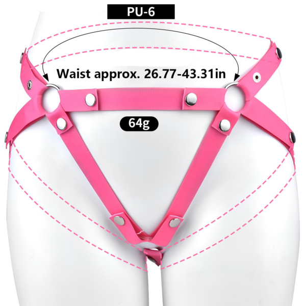 Micro Inverted Chastity Cage Belt with Realistic Silicone Dildo — product image 18