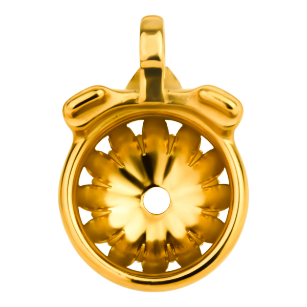 Gold Sunflower Tiny Chastity Cage — product image 14