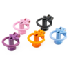 Slave Flat / Negative Chastity Cage with 4 Rings – Multicolor — product image 4