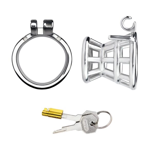 Metal Inverted Chastity Cage Stainless Steel Negative Chastity Device — product image 12