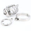 Metal Cock Cage with Spiked Penis Ring – Chastity Cage — product image 3