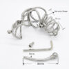 Hollow Full Covered Cock Cage with Urethral Catheter Tube — product image 2