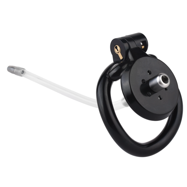 Mini Inverted Chastity Cage – Removable Steel Ball Plug with Flexible Catheter — product image 11