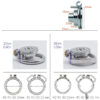 Small Short Inverted Chastity Cage with Strap and Silicone / Metal Urethral Tube — product image 11