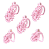 Pink Chastity Cage with Detachable Silicone Spikes — product image 1