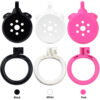 NEW Resin Flat Chastity Cage Set – White — product image 8