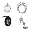 Stainless Steel Snake Guard Locking Chastity Cage (Short / Long) — product image 17