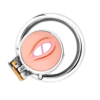 Vagina Shape Sissy Flat Metal Chastity Cage with Urinal Hole — product image 6
