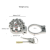 Metal Beaded Chastity Cage with Removable Urethral Catheter — product image 4