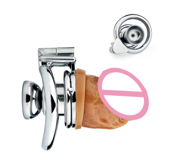 Inverted Chastity Cage With Removable Dildo — product image 3