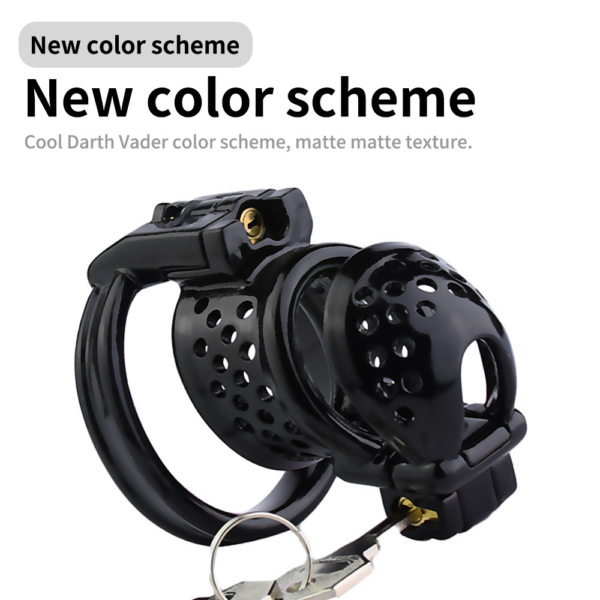 Dual-Lock 3D Printed Resin Chastity Cage with Removable Cap — product image 8