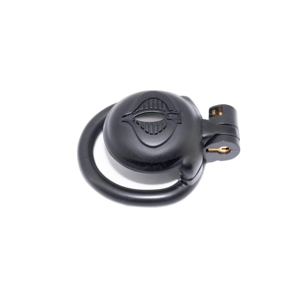 Black Mamba Chastity Cage with Urethral Hole and 4 Penis Rings — product image 5