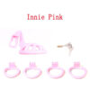 Pink Small Sissy Chastity Cage With 4 Base Rings – Micro / Negative / Stub — product image 14