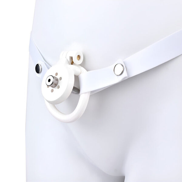 NEW Resin Flat Chastity Cage Set – White — product image 21