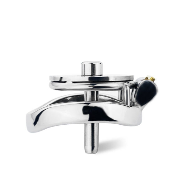 Flat Chastity Cage with Detachable Metal Catheter and Anti-Drop Ring — product image 9