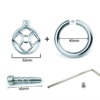 Stainless Steel Urethral Chastity Cage with Removable Metal Tube — product image 15