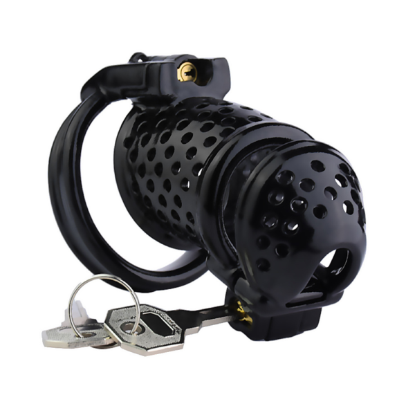 Dual-Lock 3D Printed Resin Chastity Cage with Removable Cap — product image 18