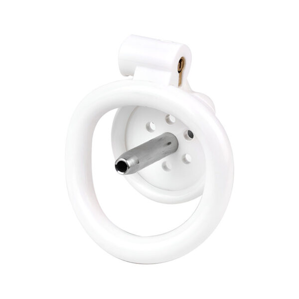 NEW Resin Flat Chastity Cage Set – White — product image 13