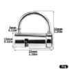 Stainless Steel Prince Albert Chastity Lock — product image 8