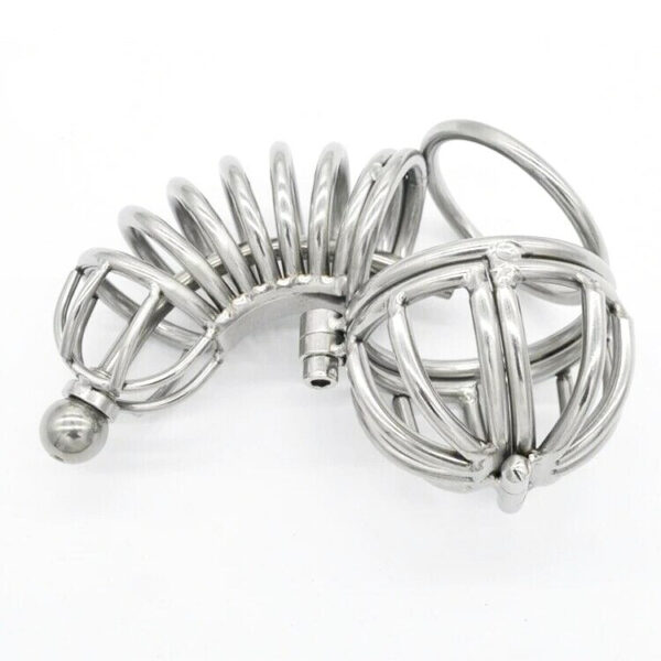 Hollow Full Covered Cock Cage with Urethral Catheter Tube — product image 5