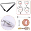 Detachable Small Pussy Flat Chastity Cage with Catheter — product image 13