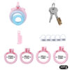 Fantasy Snake Chastity Cage – Light Pink & Blue Gradient — product image 3