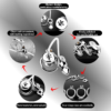 Urethral Inverted Chastity Cage with Detachable Beaded Anal Plug — product image 8