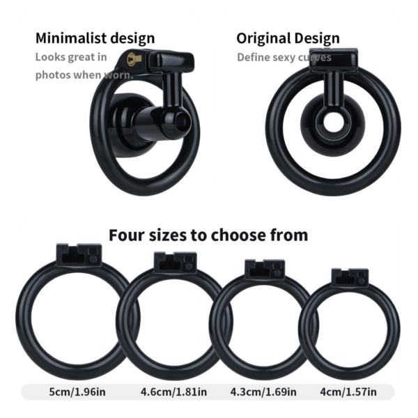 Ultra-Light Hard Resin Inverted Chastity Cage — product image 2