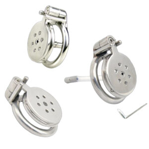 Flat Penis Cage Chastity Device with Silicone Urethral Catheter — product image 1